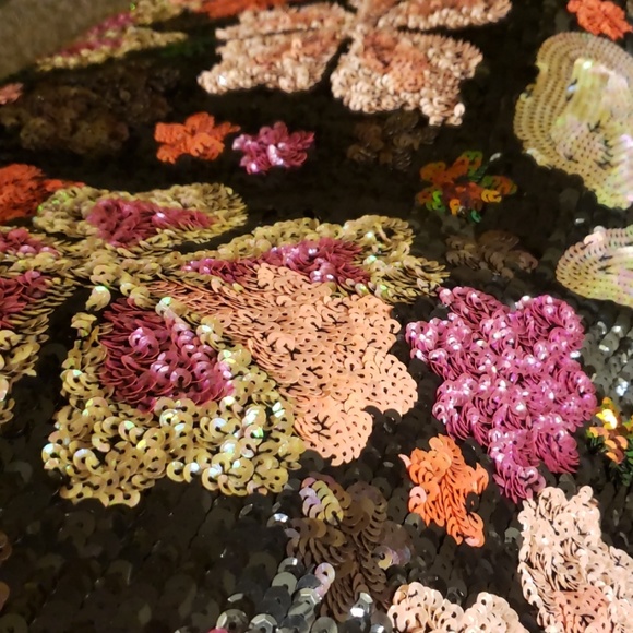 French connection fully beaded floral dress
